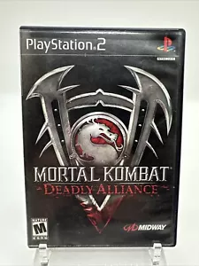 Mortal Kombat Deadly Alliance PlayStation 2 PS2 Etiqueta Negra Completo - Imagen 1 de 3