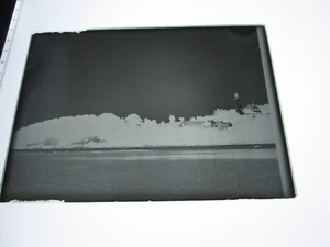 LATE 1800s/EARLY 1900s GLASS NEGATIVE, LIGHTHOUSE WITH FARM, EATON'S NECK, NY ?? - Picture 1 of 2