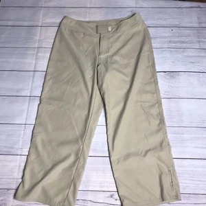 Patagonia Women’s Capri Pants Beige Khaki Lightweight Hiking Sz 4 - Picture 1 of 10