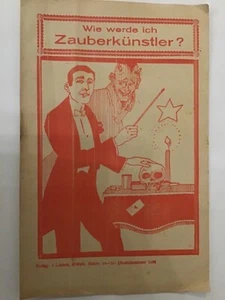 Original Programm „Wie werde ich Zauberkünstler“ Magier Zauberer 1930  Varieté - Bild 1 von 4