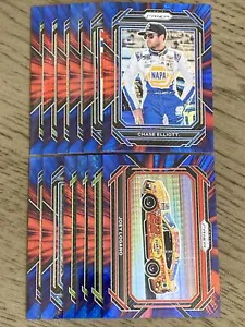 2023 Panini Nascar Racing RED & BLUE HYPER PRIZM PARALLEL You Pick/Choose! /299 - Picture 1 of 19