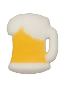 Decorazioni Zucchero Festa San Patrizio - Mini Tazza Birra con Schiuma, Confezione da 12 - Foto 1 di 2