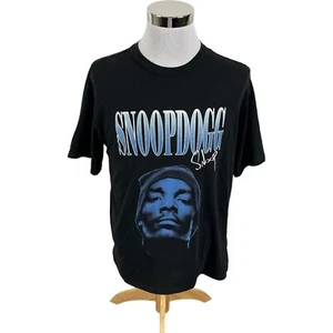 Snoop Dogg Shirt Mens Medium Black Blue Short Sleeve Hip Hop Rap Tee - Picture 1 of 18