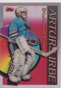 1994-95 Topps Finest Hockey Arturs Irbe 16 Divisions Finest Acetate