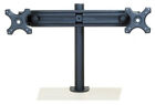MonMount Dual Monitor Clamp Mount - Straight-Arm - Up to 30" Screens - Black