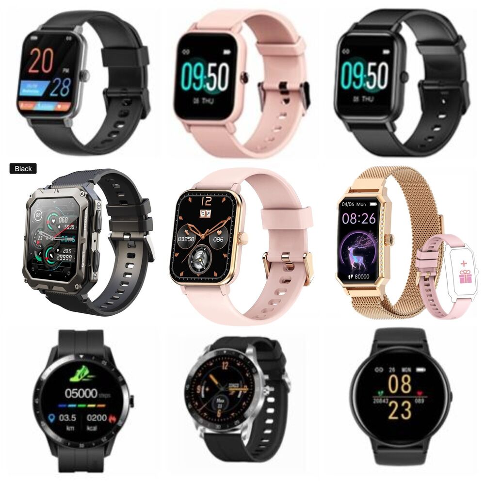 Smart Watch Men Waterproof Fitness Tracker Bluetooth for iOS Samsung Android USA