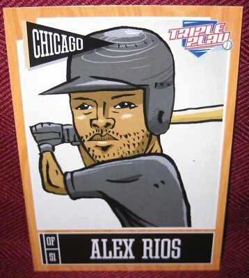 2013 PANINI TRIPLE PLAY #18 ALEX RIOS - Image 1 of 2