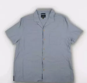 Lucky Brand Damen große Kurzarm Knopfleiste Camp Hemd Bluse blau - Bild 1 von 9