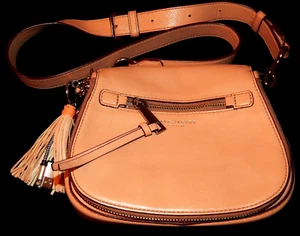Vintage Designer Purse, MARC JACOBS ROSE SADDLE HANDBAG, I-Phone Adapter,Leather - Picture 1 of 15
