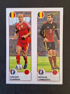 Kompany/Lombaerts 487 Belgium sticker Panini UEFA France - Picture 1 of 3