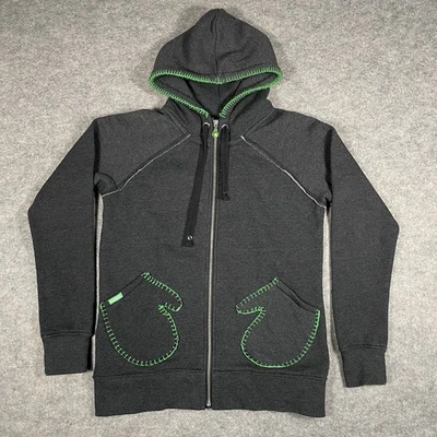 Sudadera con capucha para mujer Seedless Clothing grande gris cremallera completa informal Foto 1 de 4