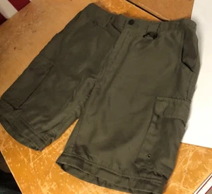 BSA Boy Scouts Olive Green Switchback Cargo SHORTS Boys XL Youth 30-32 Utility - Picture 1 of 14