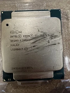 Intel Xeon E5-2667 v3 3.2GHz 8 Core 20MB 9.6GT/s 135W Processor SR203 - Picture 1 of 2
