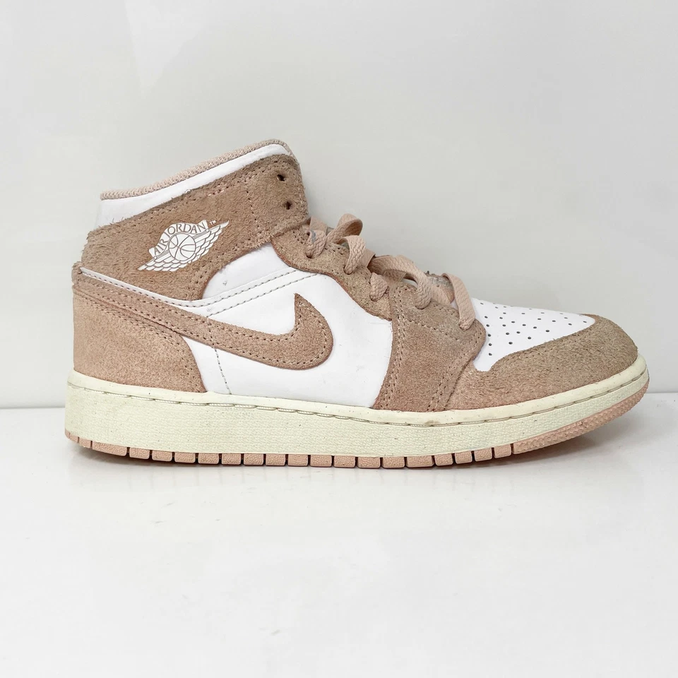 Nike Niños Air Jordan 1 Mid FN7432-161 Blanco Zapatos de Baloncesto Tenis Talla 4.5Y Foto 1 de 4