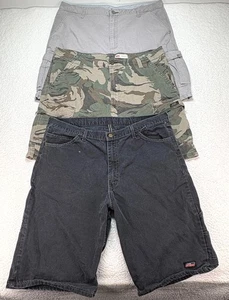 Lote de 3 Pantalones Cortos Wrangler Camuflados y Dickies Negros Talla 40 - Ropa de Trabajo e Informales  - Imagen 1 de 15