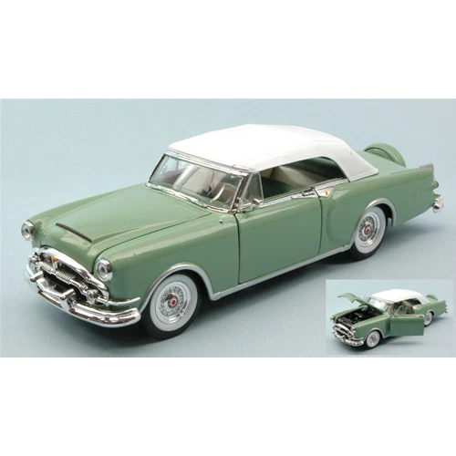 PACKARD CARIBBEAN SOFT TOP 1953 PASTEL GREEN 1:24 Welly Auto Stradali Modellino  - Immagine 1 di 1