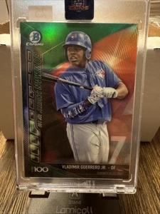 VLADIMIR GUERRERO JR. RC 2017 Bowman Chrome Top 100 Green Refractor 59/99 🔥🔥🔥 - Picture 1 of 3