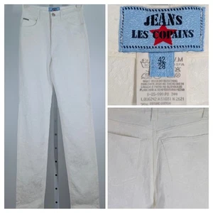 Les Copains Jeans Vintage 90s Y2K Floral Lace Stretch Victorian Pants Italy 42IT - Picture 1 of 8