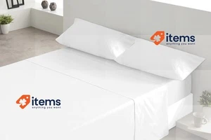 Degrees home - Premium - Flat Sheet Set 105 x 200 cm - 4-Piece White - Picture 1 of 1