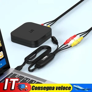 USB Video Capture Card VHS TV DVD VCR VHS To Digital Converter(Female connector) - Afbeelding 1 van 8