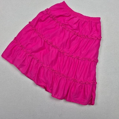 Falda Gymboree Niñas Rosa Caliente con Volantes en Capas Talla 4 Y2K ¡¡EXCELENTE ESTADO!!! Foto 1 de 4