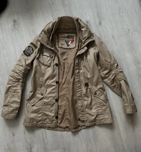 Khujo lange Jacke Gr. XXL 42/44 Beige Hellbraun Coating Top Zustand - Bild 1 von 6