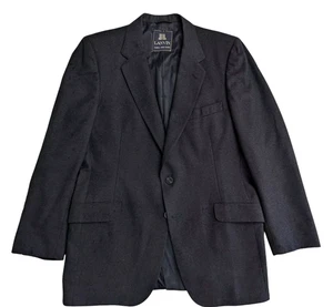 Lanvin Paris NY Traje Chaqueta Blazer Abrigo Deportivo Para Hombre Azul Marino Lana de Un Pecho - Imagen 1 de 11
