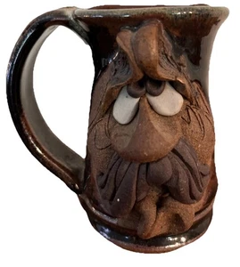 Vintage Mug Stoneware MAHON CHARACTER Studio Pottery - Picture 1 of 7