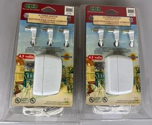 2 adaptadores de alimentación LEMAX VILLAGE BLANCO 4,5 voltios 3 tomas de salida para NAVIDAD Halloween - Imagen 1 de 5