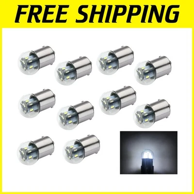 10-Pack G6 Dimmable LED Bulbs for 12/14VDC - Bright White Automotive Lighting - Image 1 of 4