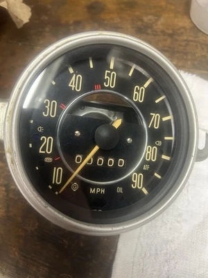 VW Bug Original Speedometer 68 Up. - Image 1 of 2