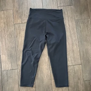 Balance Collection Black Crossover Front Smooth Leggings size L Yoga Running - Picture 1 of 6