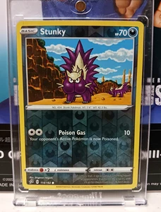 Pokemon - Stunky - 114/192 - Reverse Holo - Rebel Clash - NM - Picture 1 of 1