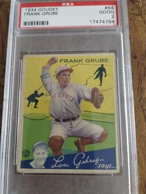 Goudey Frank Grube 1934 Foto 1 de 2