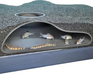 Underground Tunnel Cave Natural Curve | Gravel Hideout for Fish & Shrimp - Picture 1 of 12