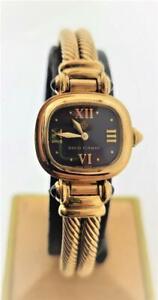 Original DAVID YURMAN Silver Cable Ladies Watch in 18k Yellow Gold Plated Finish