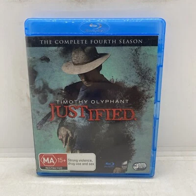 Justified Season 4 Blu Ray Region B Free Postage AU Seller Foto 1 de 4