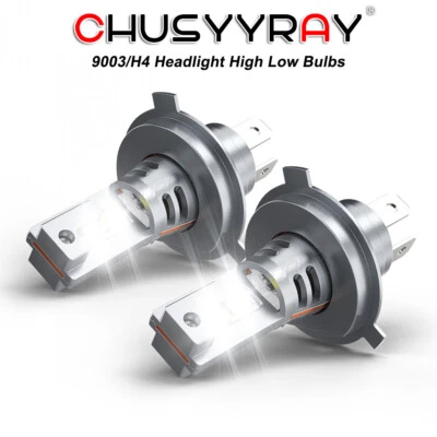 For SAAB 9-3 1999 2000-2002 6000K H4 9003 LED Headlight High/Low Beam Bulbs Kit - Image 1 of 4