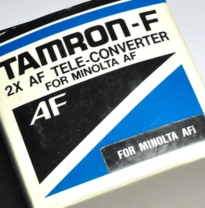 ★ TAMRON-F AF TELE CONVERTER 2 X M-AFi MC4 JAPAN FOR MINOLTA AFi★ - Foto 1 di 7