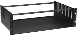 3 HE Rackablage mit Klemmstegen 19" Rack Cradle Trägereinschub Rack Clamp Boden - Bild 1 von 7