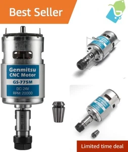 Motor de husillo CNC de alta potencia 20000 rpm, juego de pinzas ER11, CC 24V, funcionamiento silencioso... - Imagen 1 de 9