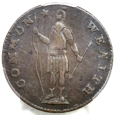1788 R 11-C R-5- PCGS XF 40 Period Massachusetts Cent Colonial Copper Coin - Image 1 of 3