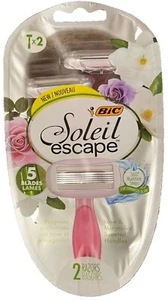 Maquinillas de afeitar Bic Soleil Escape 5 hojas perfumadas con rosa y magnolia 2 - Imagen 1 de 12
