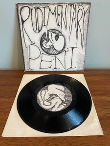 VTG Rudimentary Peni Self Titled S/T EP 1983 7" Vinyl Record Teenage Time Killer - Picture 1 of 6
