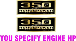 Calcomanías adhesivas de cubierta de válvula Chevy Stroker * CUALQUIER HP * - Imagen 1 de 2