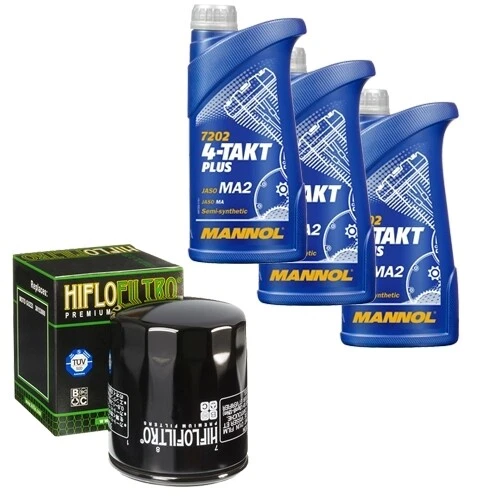 Moto Guzzi California 1100 EV i.e KD Bj1998, MANNOL 10W40 3L, HiFlo Ölfilter Set - Bild 1 von 1