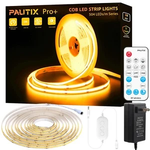 PAUTIX COB LED Strip Light 2000K Warm White,3087LEDs DC24V Dimmable LED Strip... - Picture 1 of 7