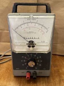 Vintage Heathkit Vacuum Tube Voltmeter (VTVM)  Model IM-21 working