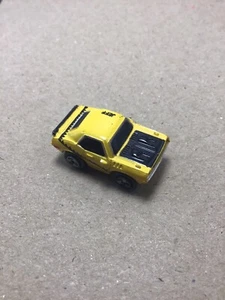 1986 Vintage Micro Machines ‘71 Plymouth Barracuda Yellow Black Hood Car - Picture 1 of 3