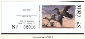 Estampilla de pato D2K Nevada 2005 cazador de $10,00 con pestaña - Imagen 1 de 1
